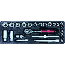 Module Plastique Douilles Et Cle A Cliquet 3/8' STILKER - 09310