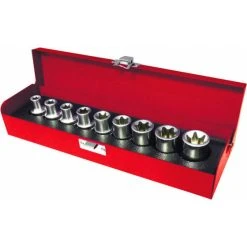 9 Douilles Torx E10e24 1/2 /coffret Dt DRAKKAR TOOLS - 10759