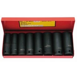 COFFRET DE 8 DOUILLES CHOCS LONGUES 1/2 DE 13 A 24 MM SAM OUTILLAGE - 19141