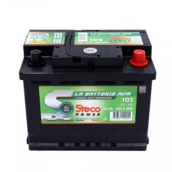 Batterie 12V 60Ah 680A 242x175x190 Gamme AGM-VRLA STECOPOWER - 102