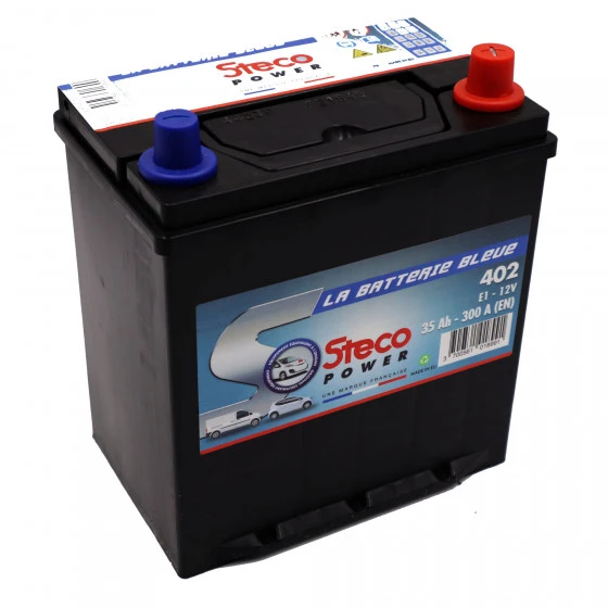 Batterie 12V 35Ah 300A 196x134x226 Gamme Bleue STECOPOWER - 402 – Image 2