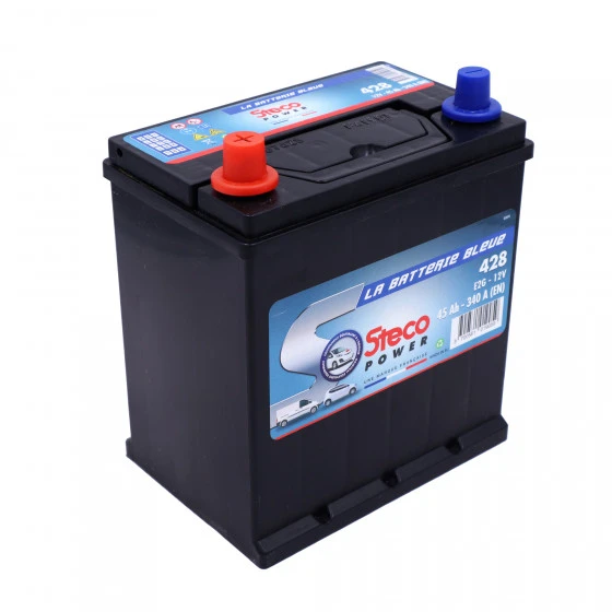 Batterie 12V 45Ah 340A 218x136x225 Gamme Bleue STECOPOWER - 428 – Image 2