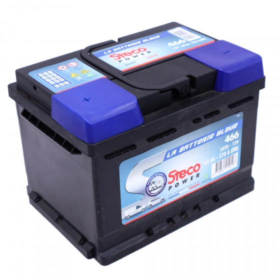 Batterie 12V 60Ah 510A 242x175x175 Gamme Bleue STECOPOWER - 466 – Image 2