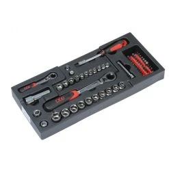 MODULE DE DOUILLES TRAVERSANTES ET ACCESSOIRES 1/2' ET 1/4' SAM OUTILLAGE - M61