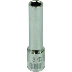 Douille Longue 1/4 L50mm Taille 6 Dt /carte DRAKKAR TOOLS - 11828