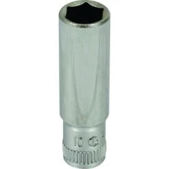 Douille Longue 1/4 L50mm Taille 10 Dt /carte DRAKKAR TOOLS - 11838