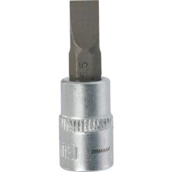 Douille 37mm Embout Plat 1/4' Taille 6,5 Dt DRAKKAR TOOLS - 12078