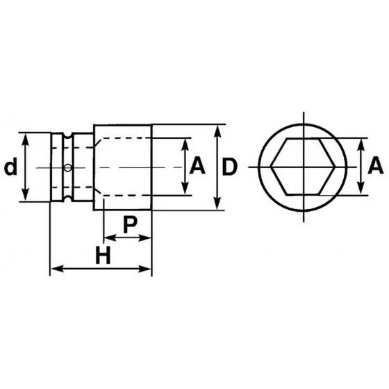 DOUILLE CHOCS 3/4 22 MM SAM OUTILLAGE - NC22 – Image 3