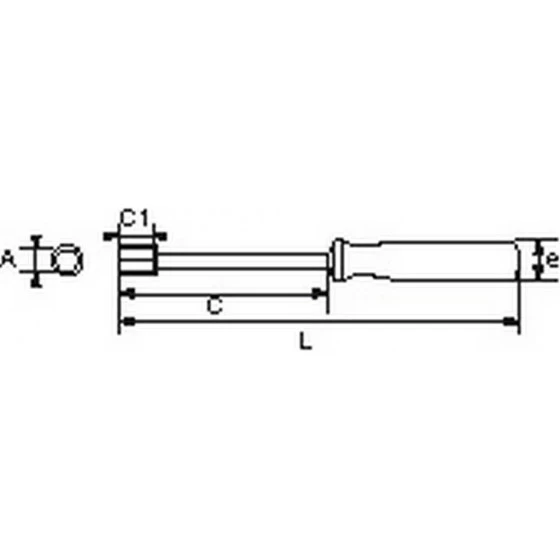 CLE A DOUILLE EMMANCHEE 11 MM SAM OUTILLAGE - 292P11 – Image 2